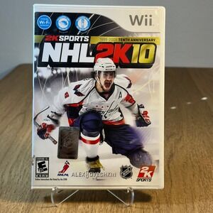 2K Sports NHL 2K10 Nintendo Wii OS White Good Case and Cover Art Only No Game